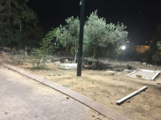 اللد: تركيب إنارة في المقبرة الجنوبية في المدينة 